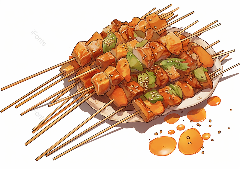 炸串,插画/手绘图,插画/手绘图库,插画/手绘图下载,插画/手绘